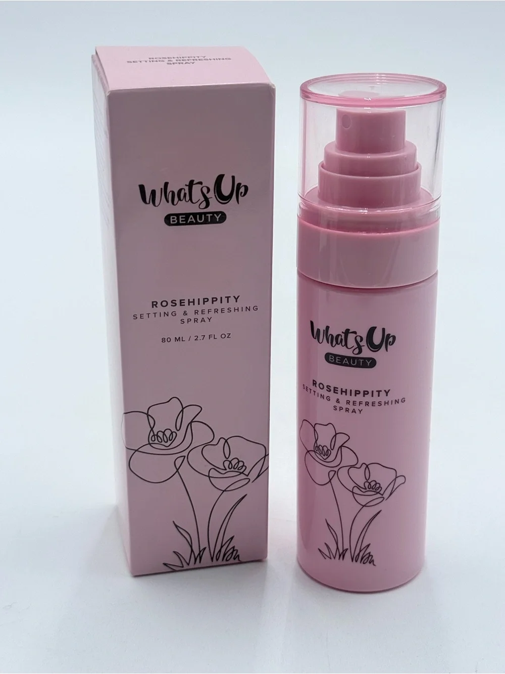 What's Up Beauty Rosehippity Setting Spray 2.7 fl oz Vegan Rose Niacinamide NIB